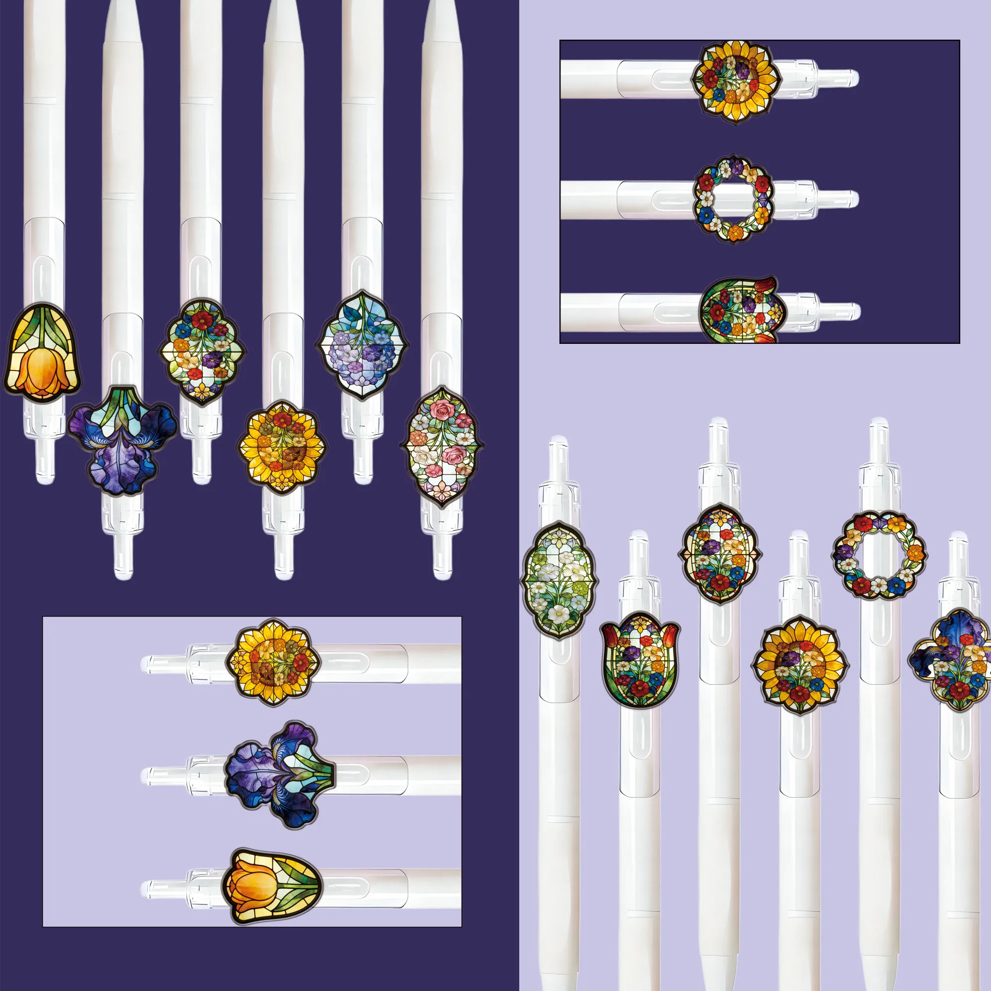 

Набор из 12 цветных шариковых ручек с цветочным дизайном, различные серии с цветочными мотивами, подарочные ручки для студентов, канцелярские принадлежности для письма и подписи