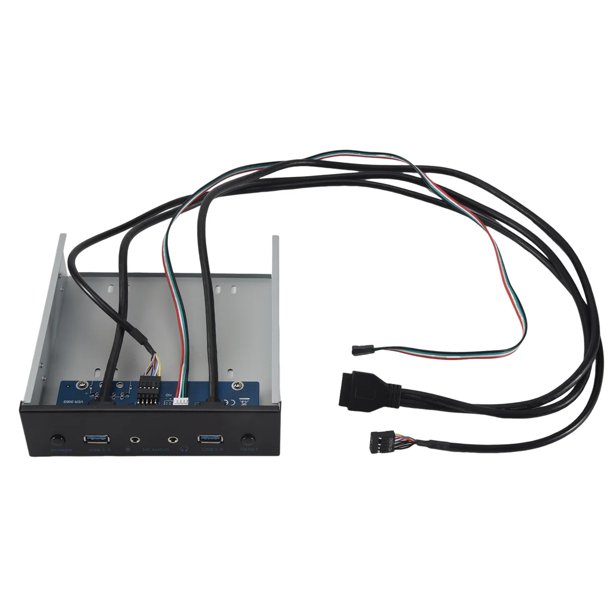 RIRI Usb 3.0 2-портовый оптический привод Адаптер расширения передней панели Usb 3.0 Hub + Hd Audio + кнопка включения питания