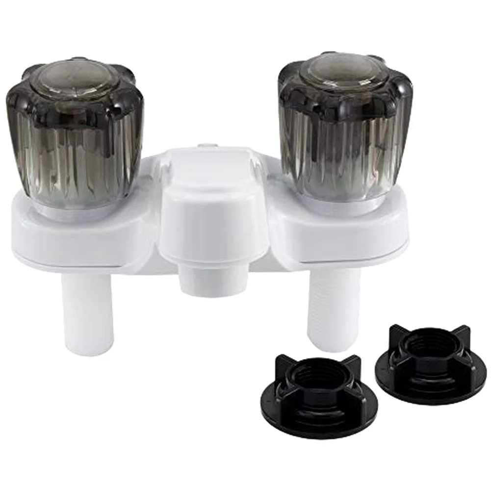 Elegant White Bathroom Faucet RV Faucet White Finish White RV Bathroom Faucet Space-saving Design User-friendly Features
