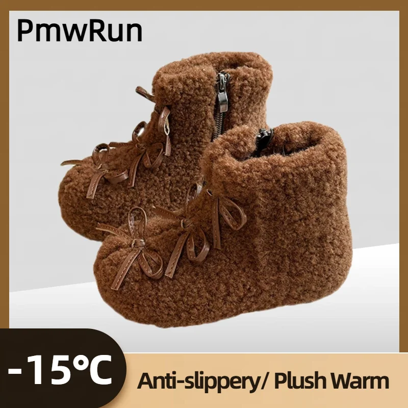 

Зимние плюшевые сапоги для девочек. 2025 дизайнерские детские зимние сапоги. Толстая теплая детская хлопковая обувь с подкладкой. Зимние теплые детские сапоги.