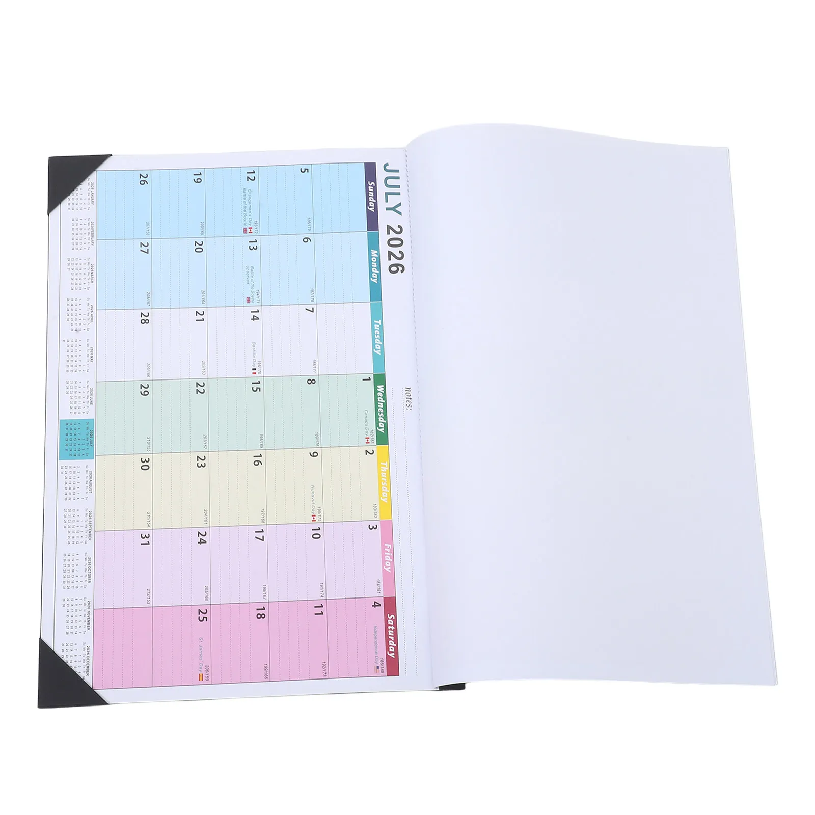 

18 Month Academic Wall Calendar 2026 January to June 2027 Horizontal Layout with Holiday Overview Large Spaces for Notes and