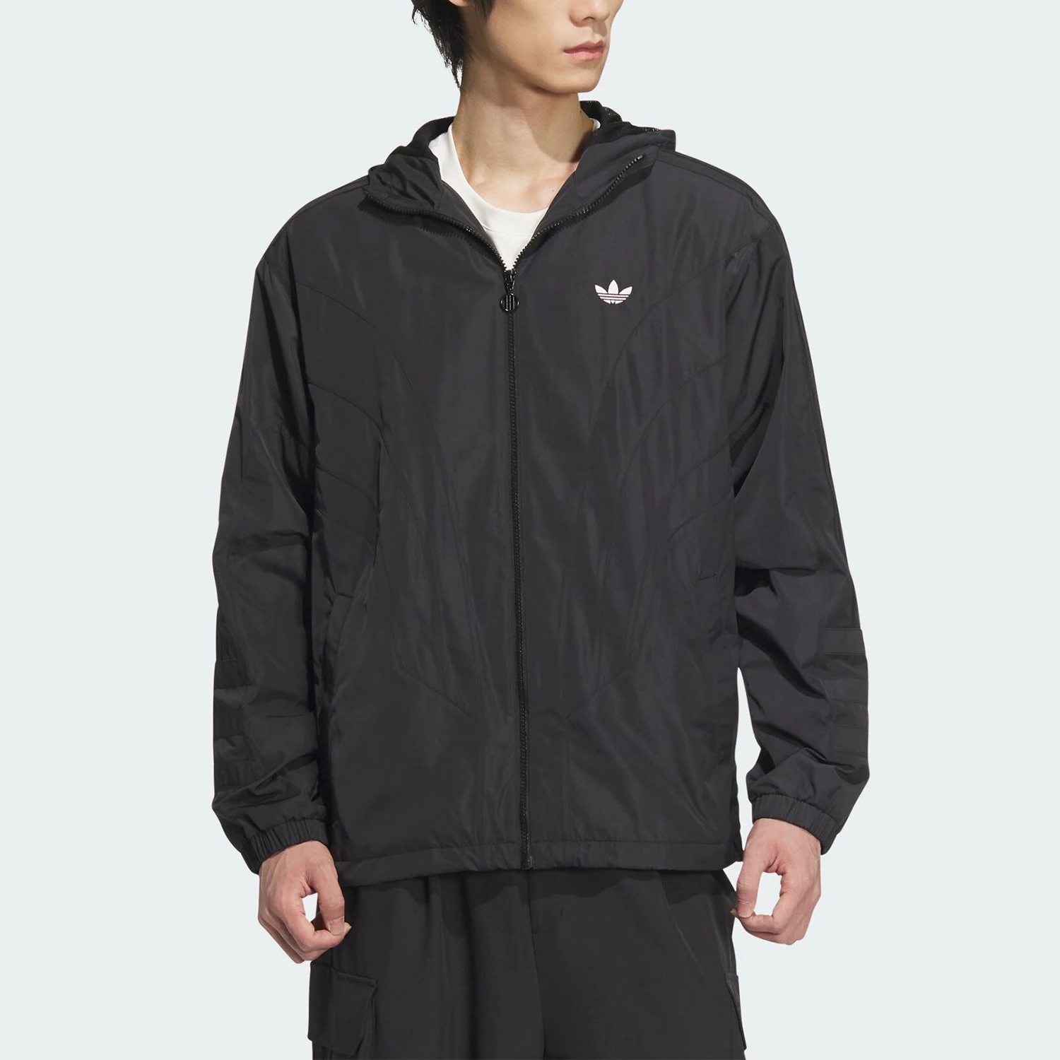 

Adidas genuine Three Stripes Men's Sports Hooded Jacket JD6392