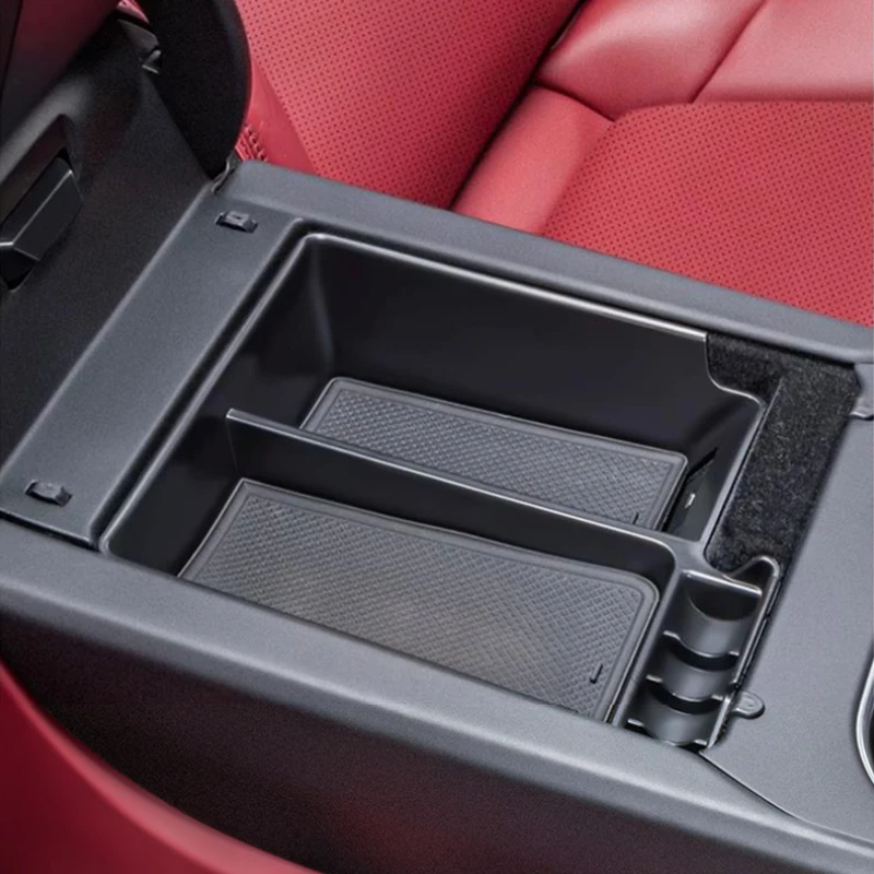 Do Porsche Cayenne 2018 2019 2020 2021 2022 2023 2024 Samochodowa konsola środkowa Schowek Taca Podłokietnik Organizer Etui Akcesoria — zdjęcie 5