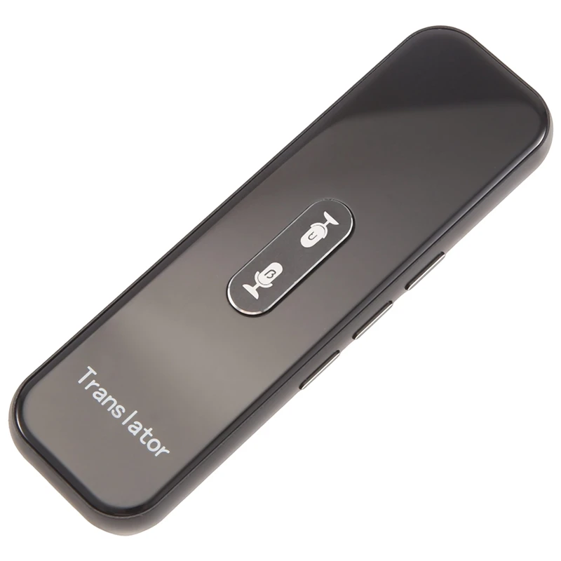 1 قطعة مترجم صوتي متعدد اللغات ترجمة فورية لاسلكية تطبيق مترجم في الوقت الحقيقي (أسود) #3