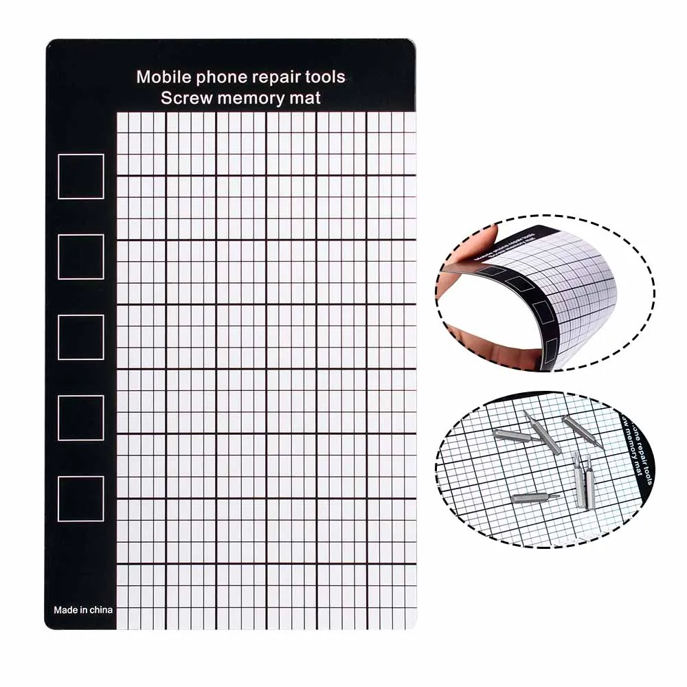 1 Pack Magnetic Screw Organizer Mat Professional Phone Repair Pad for Smartphone Disassembly Durable Maintenance Tool Kit