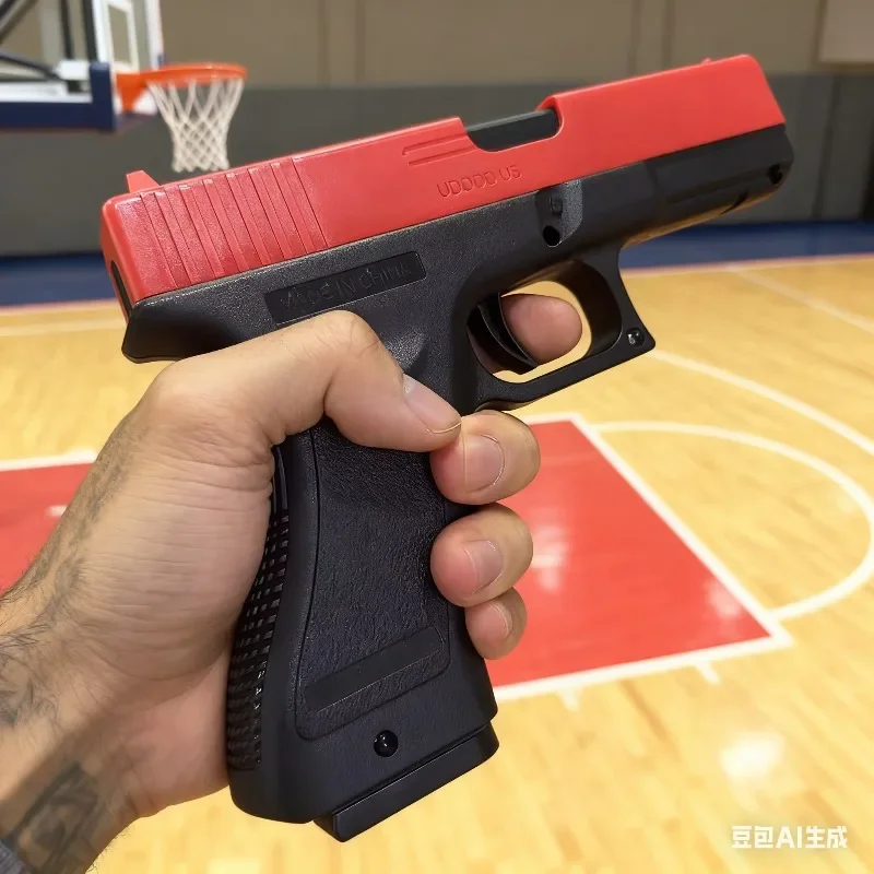 2026 Soft Bullet Airsoft Pistol Manual G17 Toy Gun Lower Magazine with Laser Outdoor Sports CS Game for Children Adults Gift