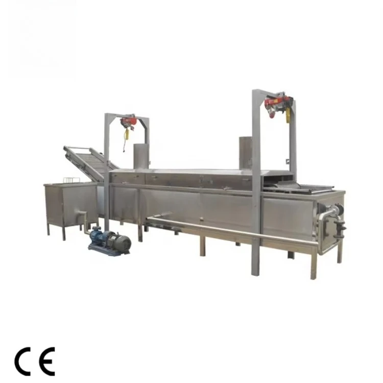 Electric Oil-water Separation Potato Chips Frying Machine / Automatic Continuous Fryer for Chicken Popcorn Spring Rolls