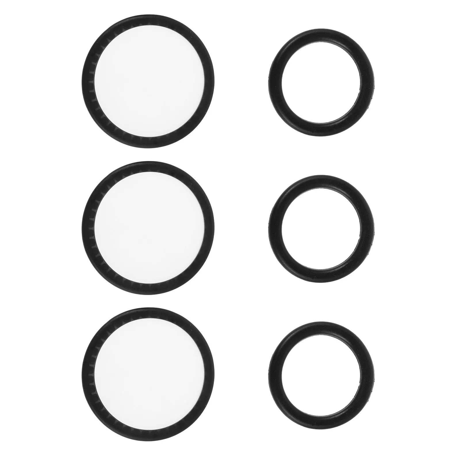 1Set Stethoscope Diaphragm Replacement Accessories Black Anti-Cold Ring Repair Kit Stethoscope Parts Assembly Compatible