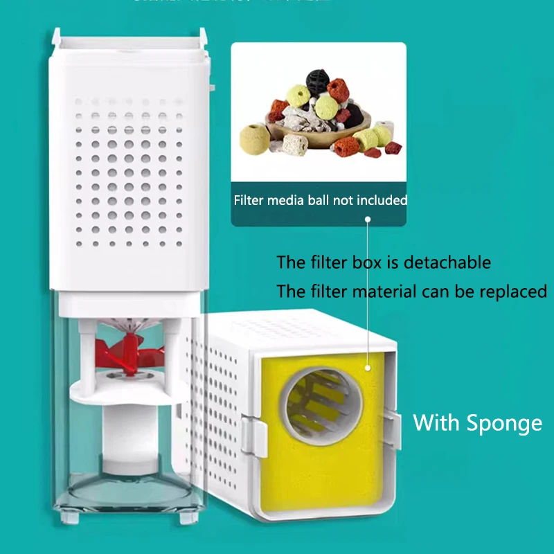Aquarium Fish Poop Stool Toilet Manure Suction Filter Collector Fish Tank Biochemical Spong Newes Strong Power Oxygen Increasing