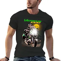 New Men Adventure Motorcycle Kawa Versys 1000 Touring T-Shirt Top Anime Tee Women Hip Hop Oversized Unisex Casual Cotton Clothes