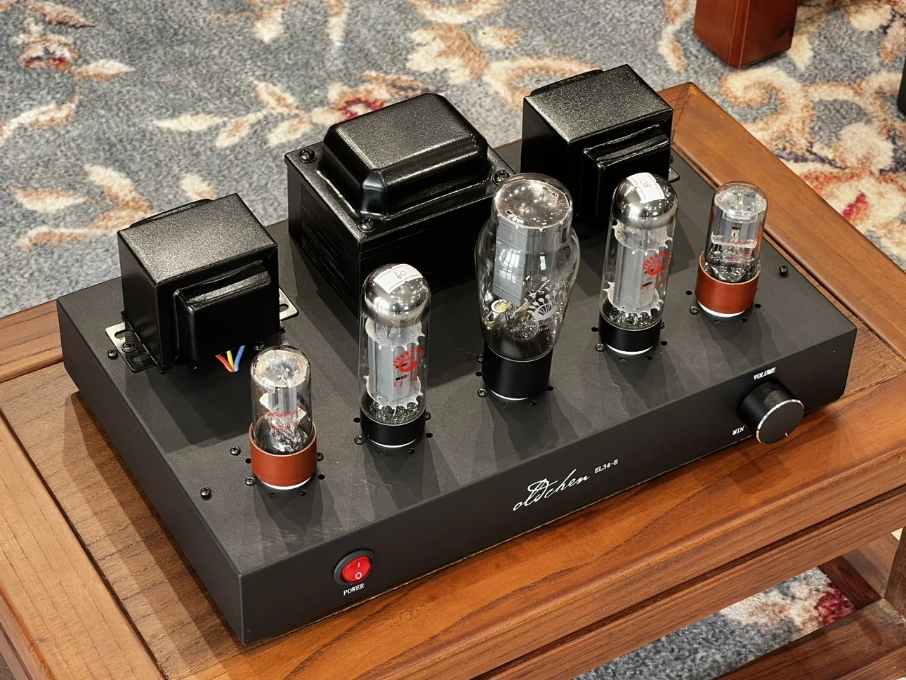 Laochen EL34 Electron Tube Amplifier,Pure Class A Handmade Scaffolding ,Electron Tube HiFi Power Amplifier,With Bluetooth 5.0