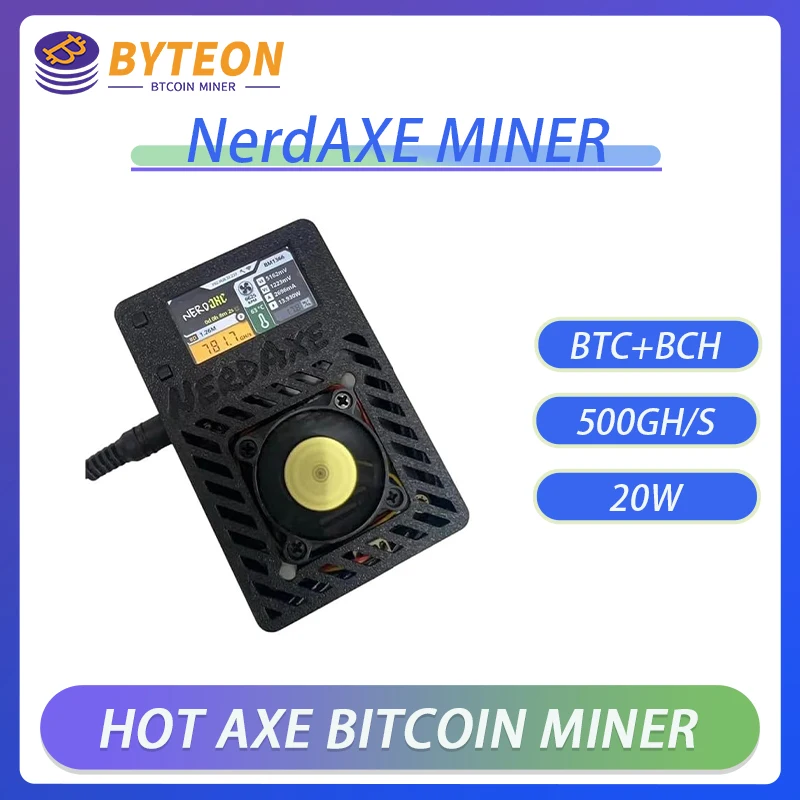 500gh/s 12W ASIC Micro Miner BTC Miner Ethereum Miner 2024 Latest NerdAxe Ultra –BM1366 Bitaxe Bitcoin