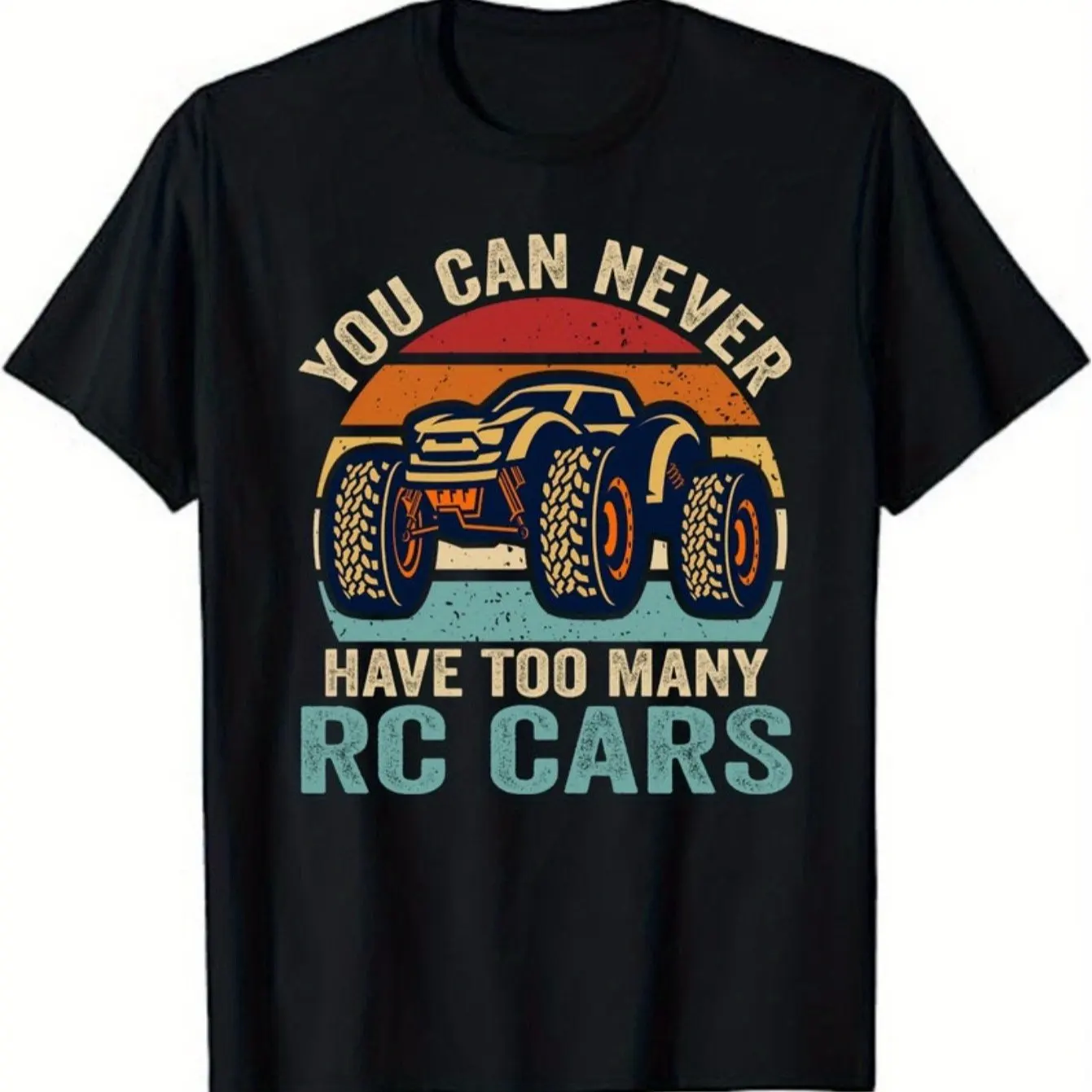Remote Control RC Cars Graphic T-Shirt for Men Casual Loose Fit Unisex Tee with RC Racing Design All-Season