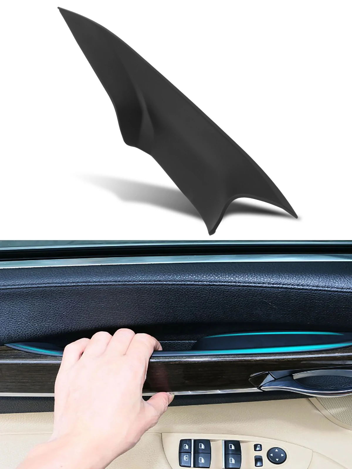 Front/Rear Side Door Interior Handle Pull Carrier Cover 51419115501 51429151212 FOR BMW 7 Series F01 F02 2008-2015 51419115502
