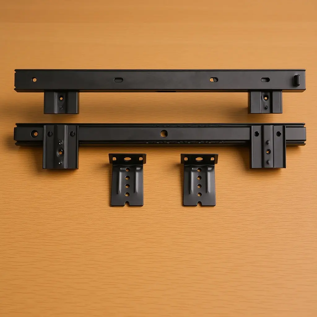 Keyboard Tray Under Desk Slide Out Drawer Style Storage Plate Computer Keyboard Mouse Holder Ergonomic Space Saving Desk