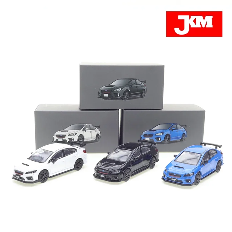 JKM 1/64 Subaru WRX STI zabawki ze stopu samochód silnikowy odlewany Metal Model prezent świąteczny dla dzieci zabawki dla chłopców