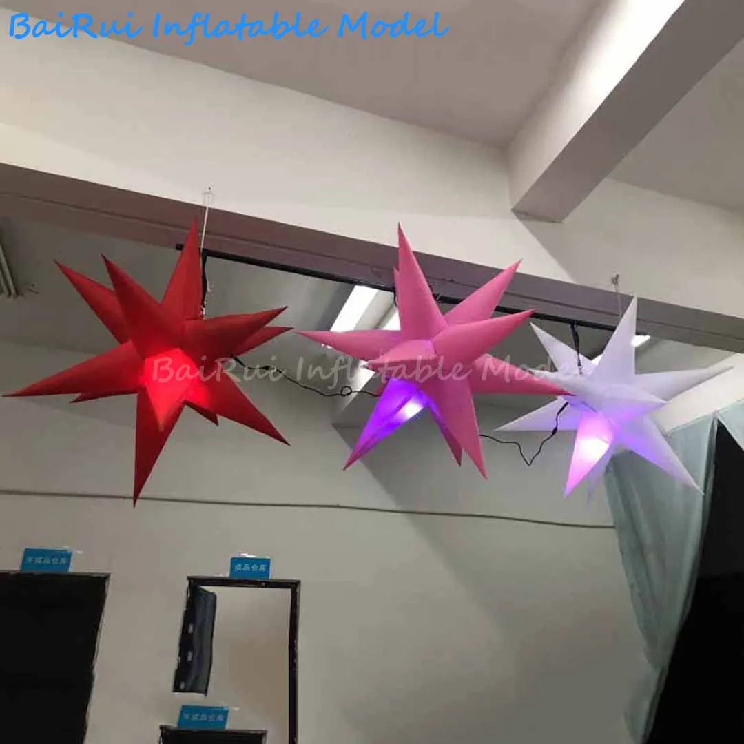Aufblasbare Leuchtende Sterne mit Farbwechsel-LED-Licht für Nachtclub, Bar, Party, Dekoration, Event-Werbung und Requisiten – Detail 3