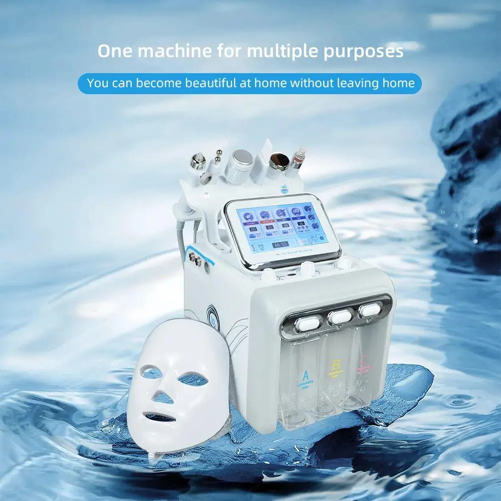 Hydro Water Oxygen Jet Peel Machine Small Bubble 7 in 1 Face Cleaning Deep Clean Tightening Skin Beauty Device Spa ﻿