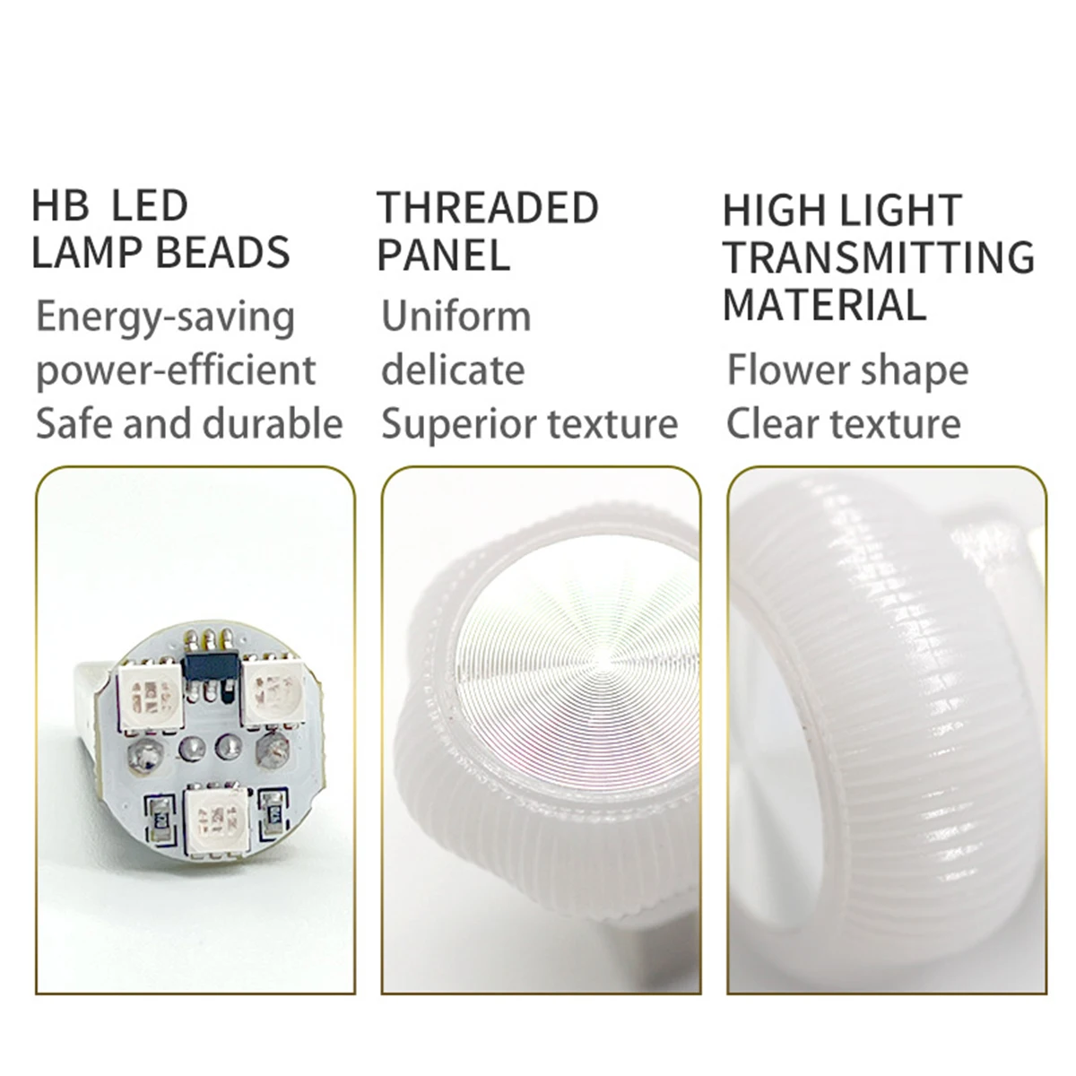 Car Mini Flower Shaped USB RGB LED Ambient Light USB Atmosphere Light Portable Plug and Play Auto PC Computer Night Light