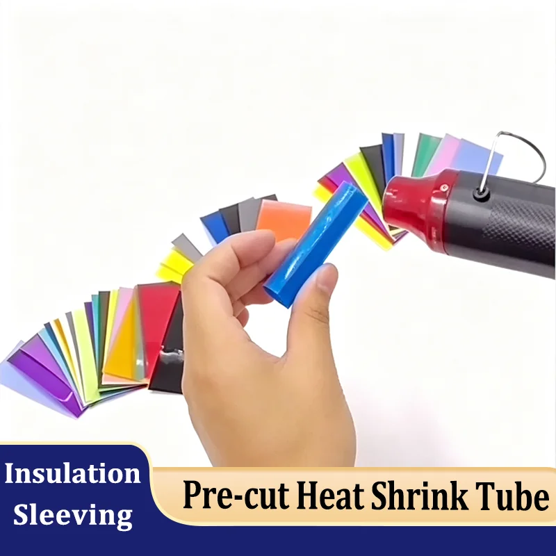 25~2000pcs PVC Heat Shrink Sleeve Tube 18650 21700 26650 Lithium Battery Insulation Wrap Protective Film for Battery Pack DIY