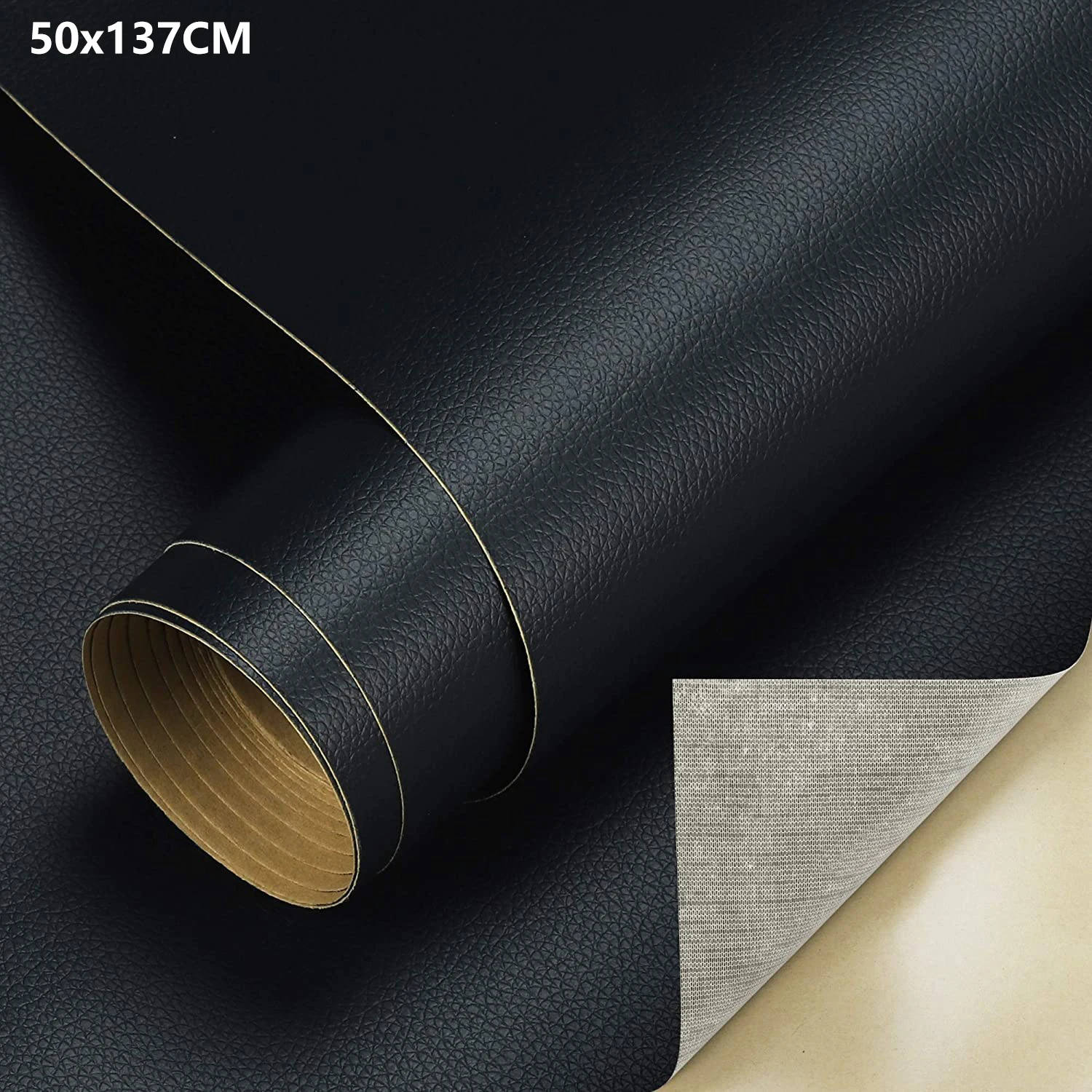 

50x137cm Self Adhesive Leather Repair Patch Kit Self-Adhesive Leather Tape for Sofa Furniture Car Seats PU Sofa Fabric Stickers