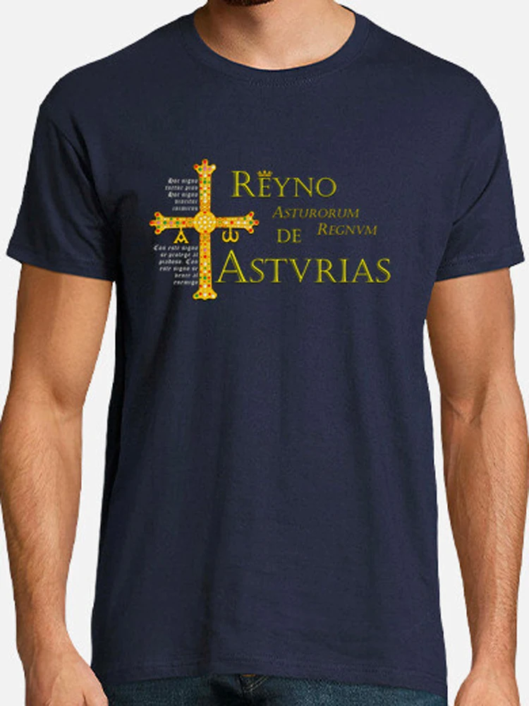 Reino De Asturias Spain T-Shirt Short Sleeve Casual 100% Cotton O-Neck Summer Mens T-shirt Size S-3XL