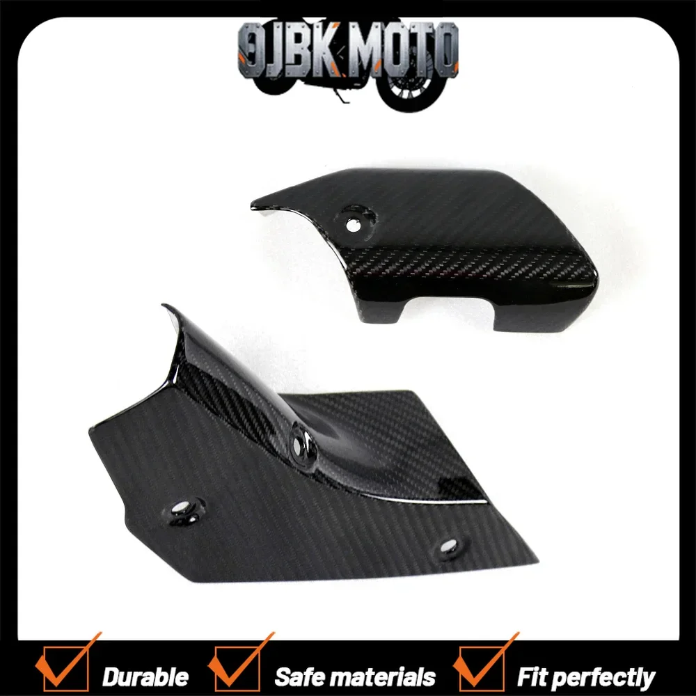 For YAMAHA R1 R1M Motorcycles Modified Carbon Fiber Exhuast Cover Heat Insulation Protector Heat Shield 2015-2019 2020 2021 2022