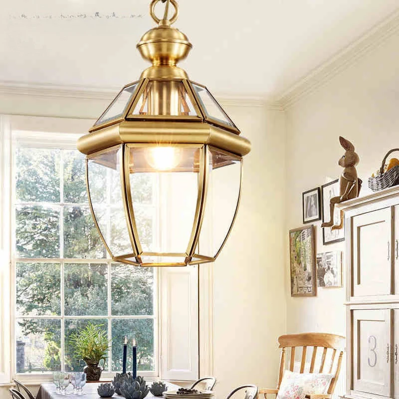 European Luxury Copper Pendant Lights Contemporary High End Illumination Hanging Lamps Living Room