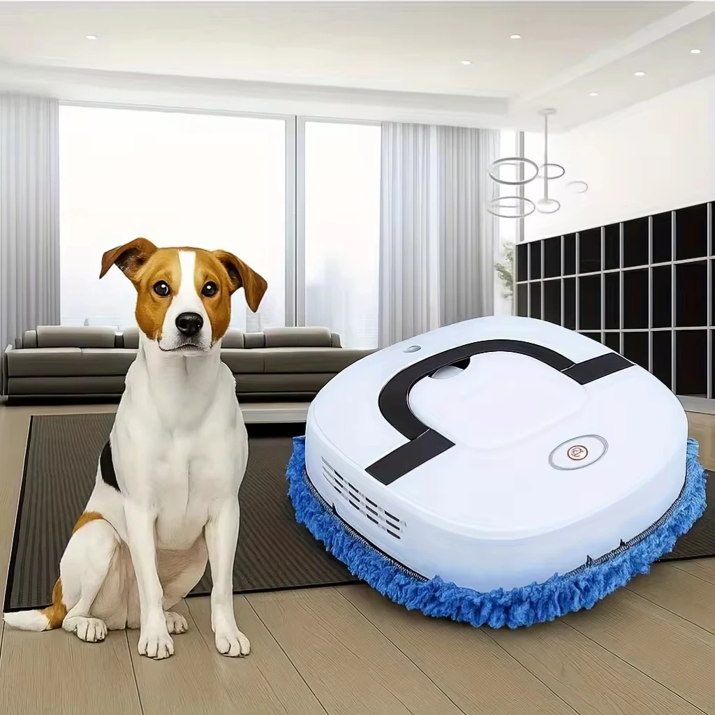 스마트 로봇 진공청소기 및 물걸레 콤보, 자동 충전, USB 충전식, 애완동물 털 제거, 충돌 방지, 가정 및 아파트용 조용한 청소