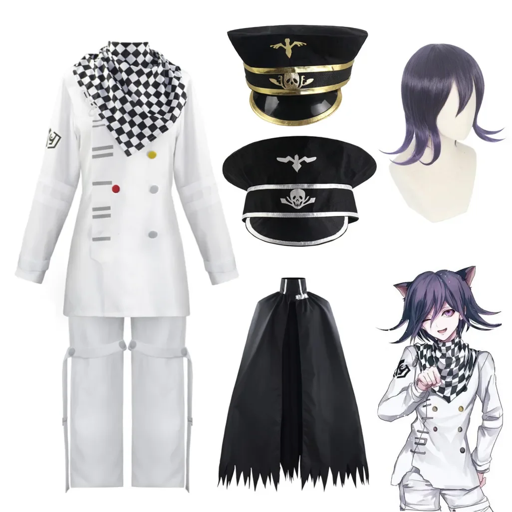 

Danganronpa V3 Kokichi Oma Cosplay Costume President Uniforms Cloak Full Set Halloween Carnival clothes