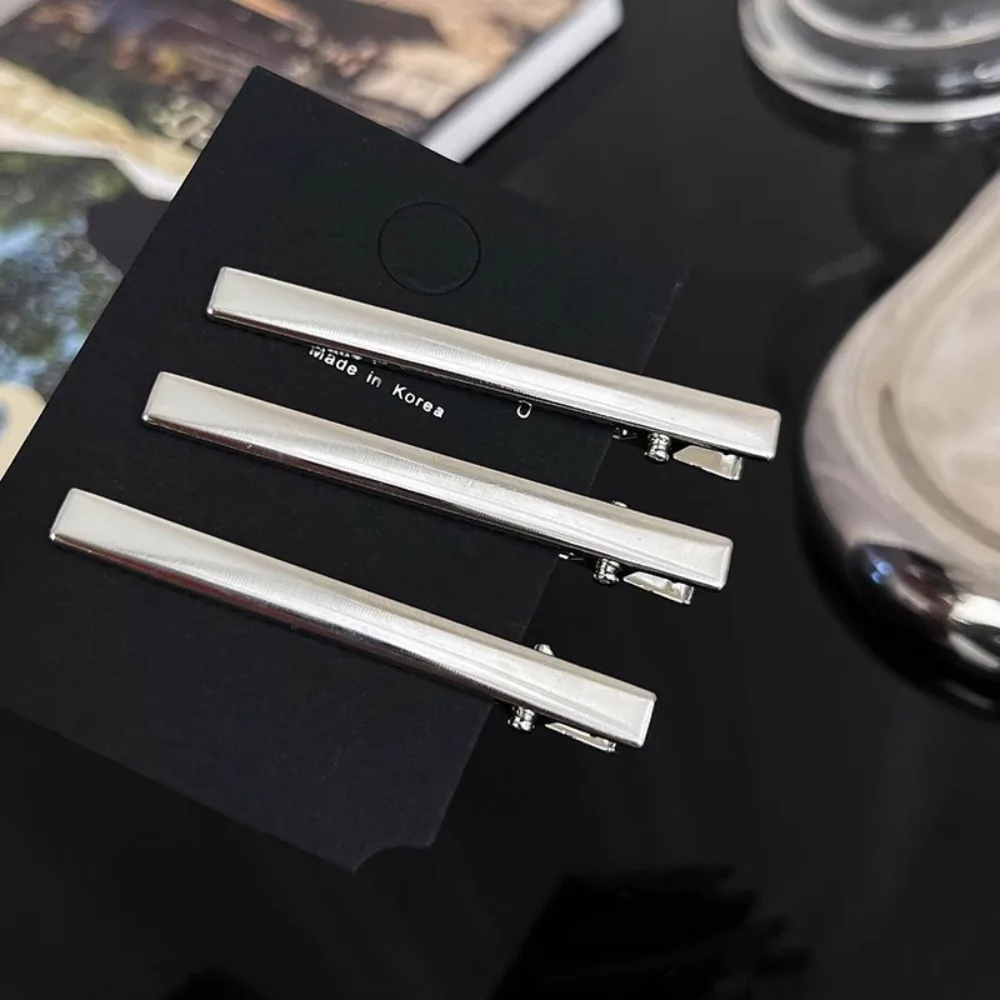 

3 шт./компл., модная серебряная заколка для волос, металлические полые заколки для волос, элегантный зажим в виде утконоса, головной убор