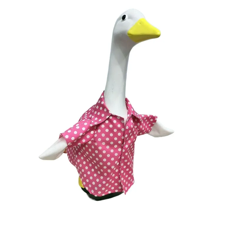 Goose Holiday Costume Sets Outdoor Statue Decoration Props Party Photo Booth Props 23-inch Easter Porch Goose Costumes