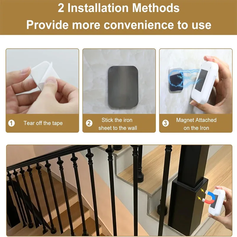 Magnetic LED Motion Sensor Night Light Portable Rechargeable Battery Cabinet Light Mini Activated Lamp for Indoor Stairs Hallway