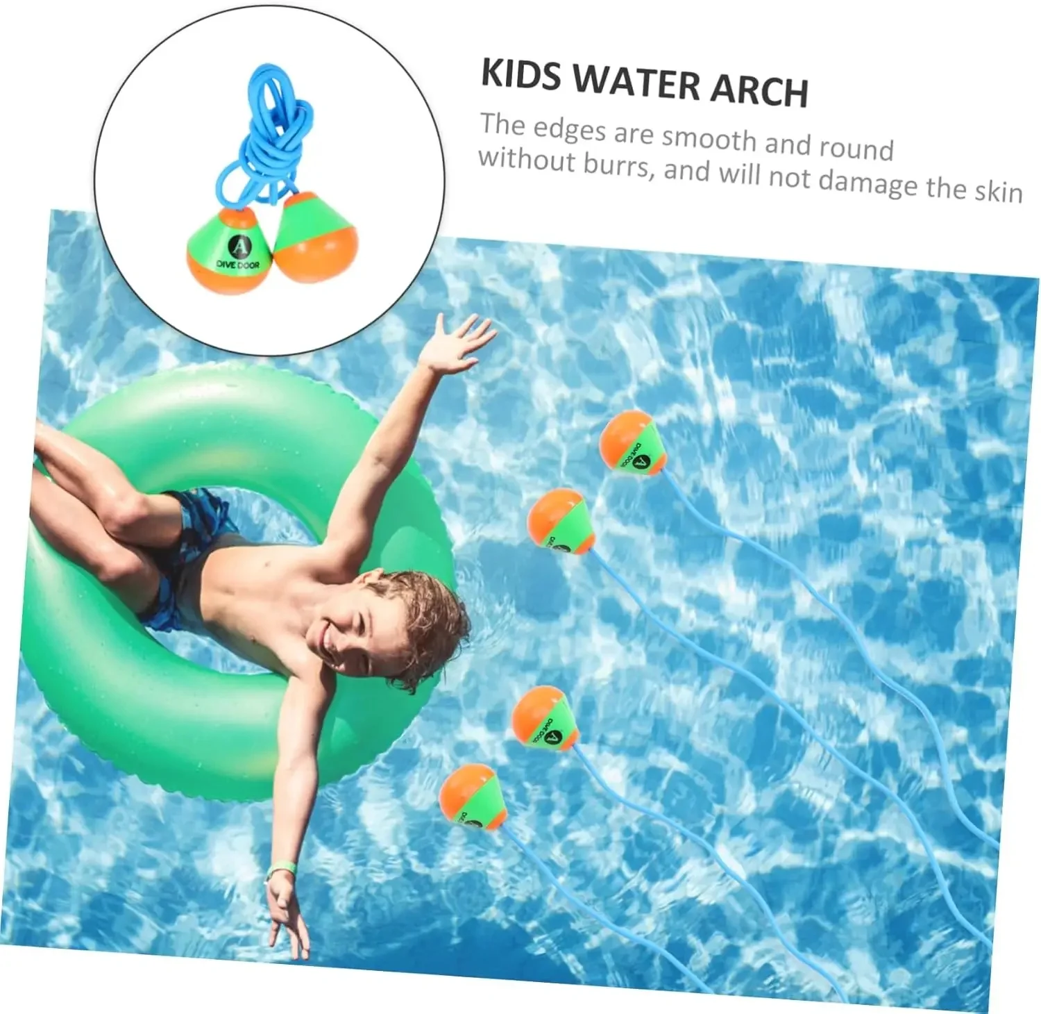 من خلال الباب الغوص الدائري عالية الجودة لعبة السباحة الإيدز الغوص الباب الاطفال من خلال الباب حلقة للغوص آمنة تحت الماء الغوص الأبواب حبل #5