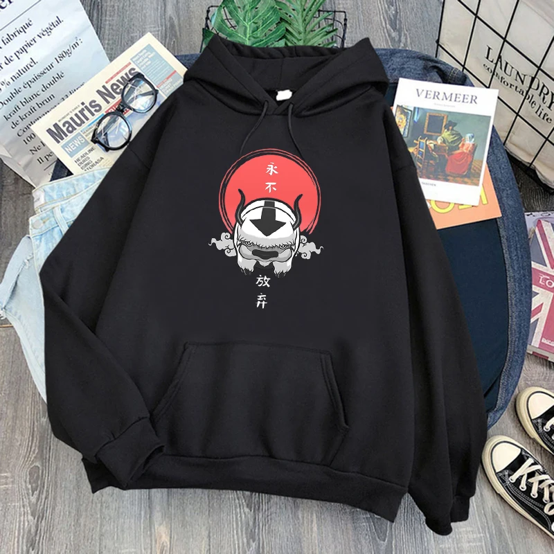 

Kawaii Appa Hoodies Men Avatar The Last Airbender Harajuku Print Casual Loose Sweatshirts Male Fashion Long Sleeve Autumn Hoody