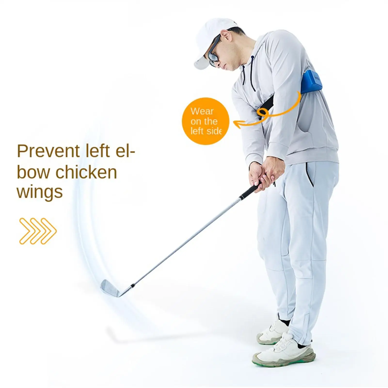 Golf Swing Trainer Position Correction Alignment Putting Practice Tools Golf Hitting Arm Width Corrector Block