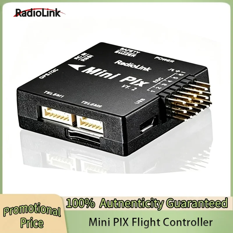 

Radiolink Mini PIX V1.2 Flight Controller M10N GPS TS100 SE100 GPS Same As Pixhawk FC for FPV Racing Drone Helicopter Airplane