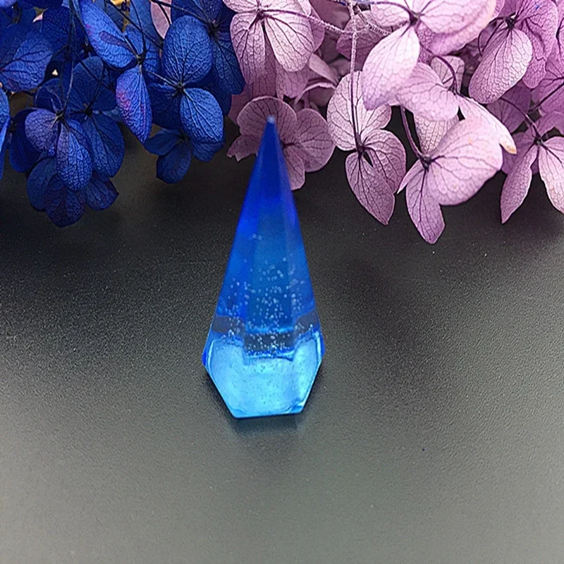 New 1PCS  Diamonds Charms Craft DIY Transparent UV Resin Liquid Silicone Combination Molds for Earring Necklace Making Jewelry