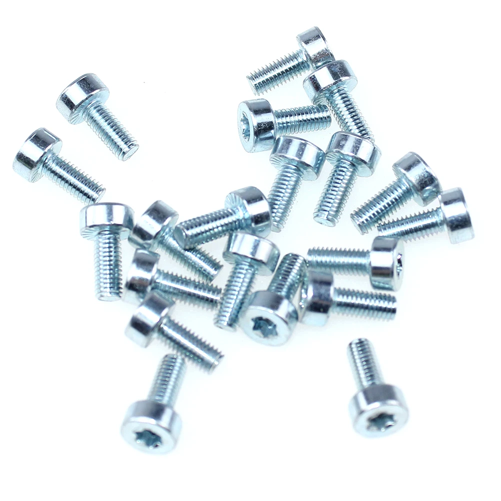 20 pks t27 parafuso estriado para stihl oleo-mac dolmar makita motosserra roçadora soprador edger aparador de sebes cortador de disco sem-fim