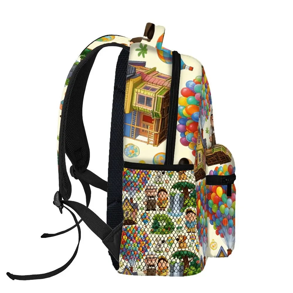 Up Movie All Over Print Backpack Carl Russell Dug Character School Bag For teens Lightweight Travel Daypack
