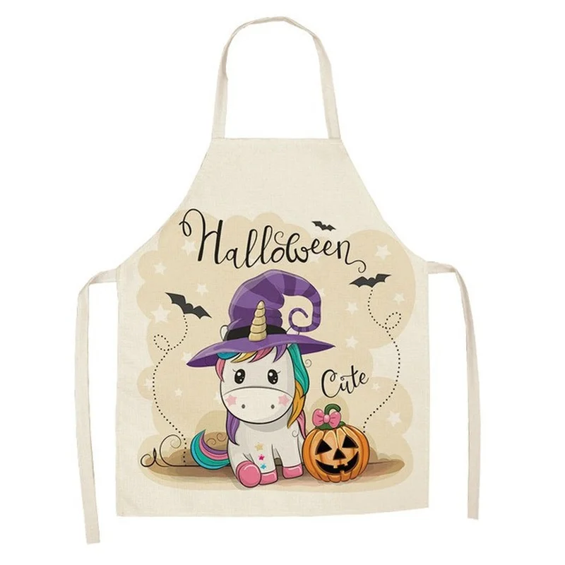 Cute Cartoon Unicorn Series Apron Custom Fashion Linen Apron Adult Home Party Children Painting Decoration Antifouling Apron