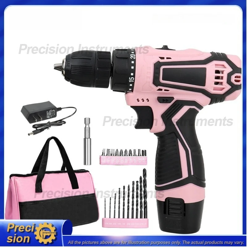 12V Cordless Drill Driver 3/8 Inch Chuck Lithium Battery Electric Screwdriver Mini Power Drill for Wood Metal Plastic DIY