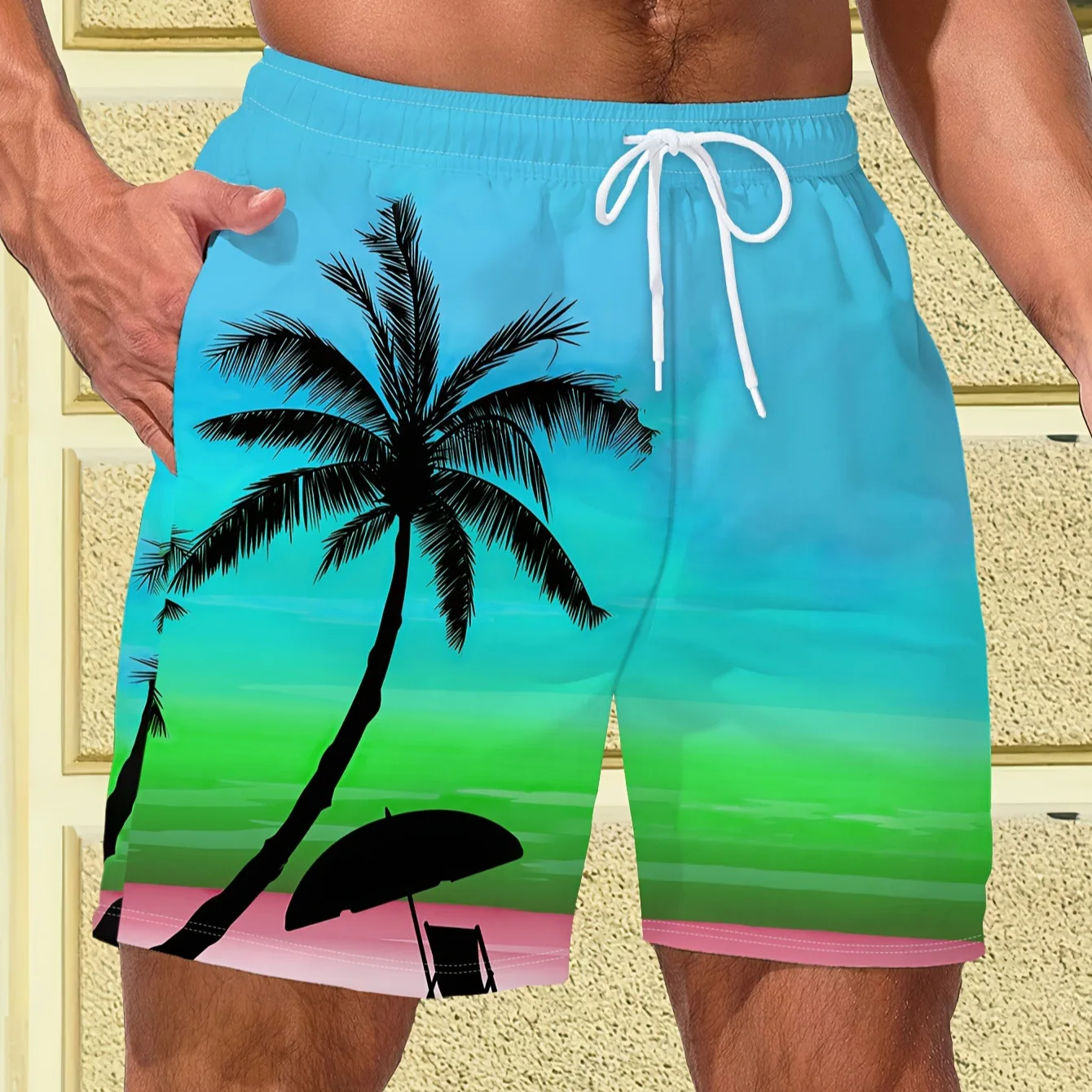 

New Fashion Kids/Adult Shorts Quick Dry Breathable Swim Drawstring Casual Sports Beach Pants Vacation Soccer Motorcycle