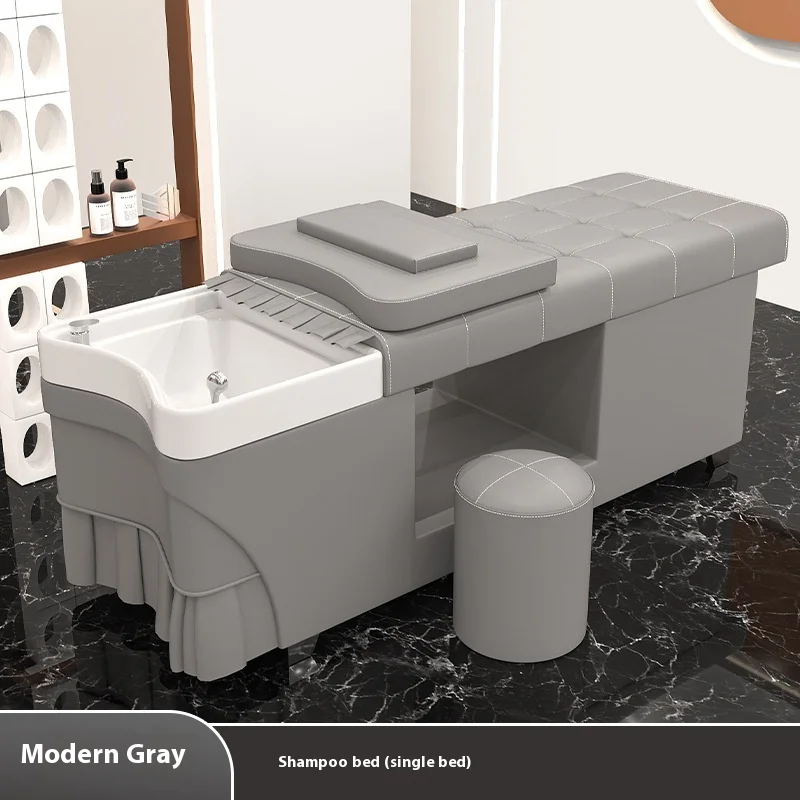 

Modern Massage Shampoo Bed Water Circulation Recliner Salon Thaise Shampoo Bed Barbershop Beauty Barbearia Commercial Furniture