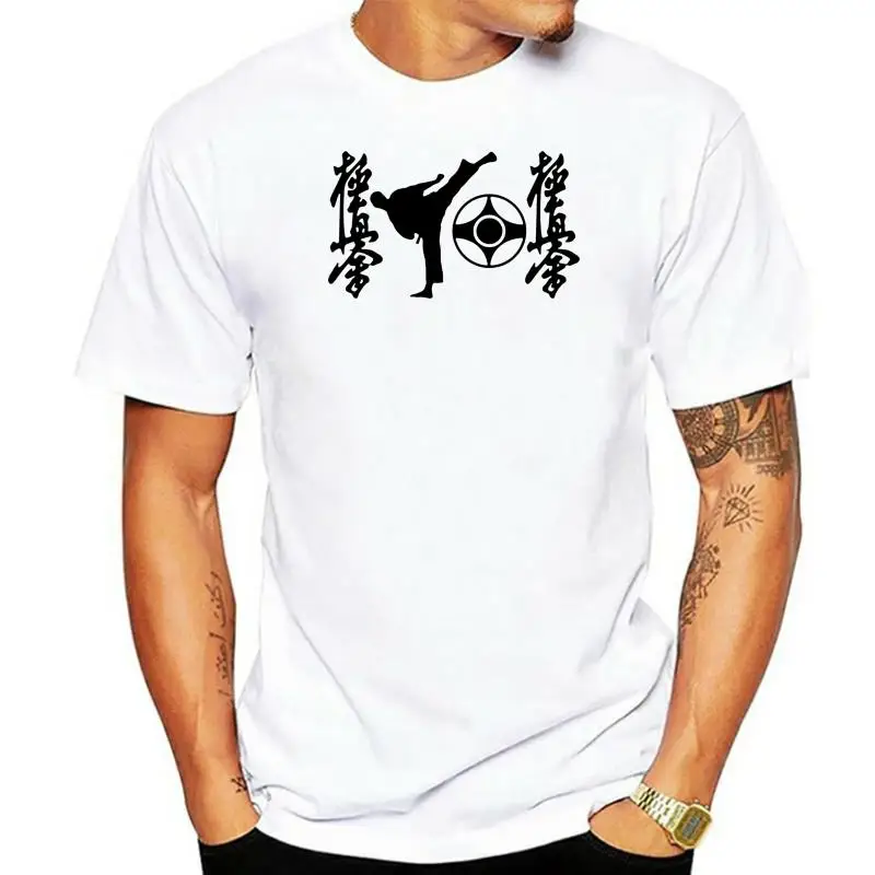 Kyokushinkai KAN Kyokushin คาราเต้ผู้ชายเสื้อลำลองแขนสั้นเสื้อสุดเท่ฤดูร้อน