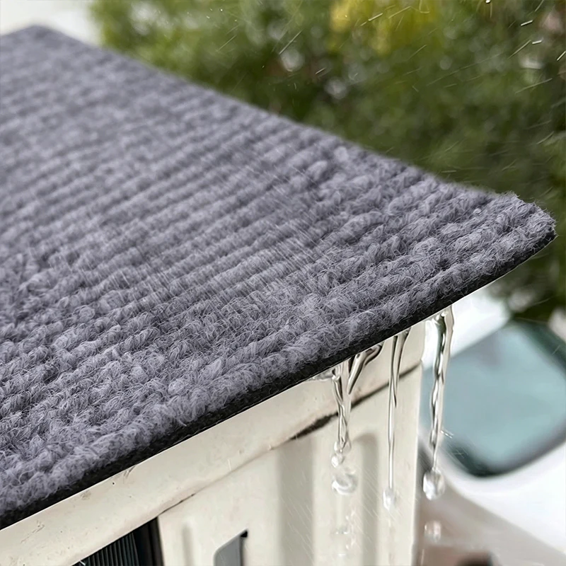 Air Conditioner Outdoor Unit Top Pad Waterproof Soundproof Self Adhesive Sun Protection Drip-Proof Cushion Noise Reduction Cover