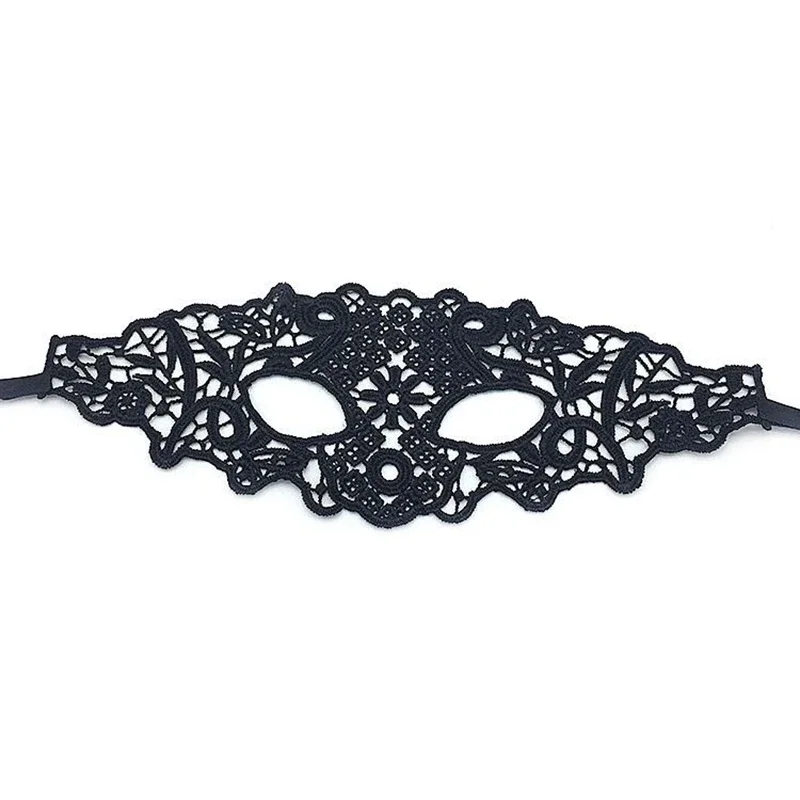 3pcs-Exotic Apparel Lingerie Women Hollow Lace Eye Mask Accessories Goggles Night Club