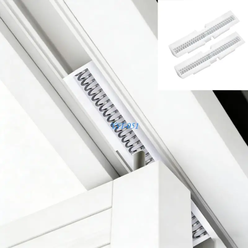 E15A Space Efficient Spring Loaded Sliding Door Guide Featuring Quiet Operation and Simple Setups