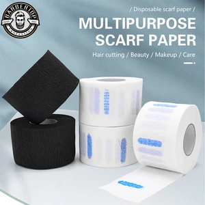 Disposable hairdresser haircut necklace, cover cover, neck paper roll, wrap cut, accessory apron, professional neck 11 MAIN SALES BARBEIRO COVER - №9