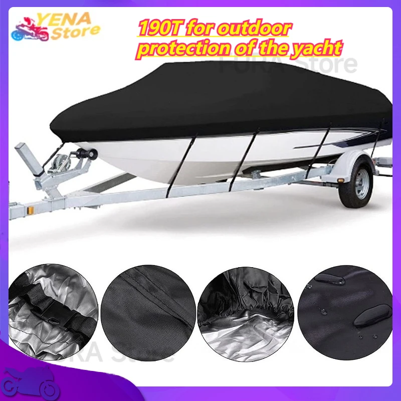 

V-образный пыленепроницаемый, солнцезащитный и непромокаемый чехол для лодки из полиэстера саржи 190T для защиты на открытом воздухе яхты